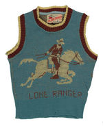 "THE LONE RANGER 100% WOOL" SWEATER VEST BY IRVIN FOSTER.