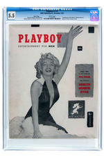 "PLAYBOY" #1 MAGAZINE FIRST ISSUE FEATURING MARILYN MONROE CGC 5.5 FINE-.