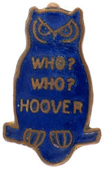 HOOVER FOUR SCARCE ENAMEL ON BRASS PINS AND LAPEL STUDS.