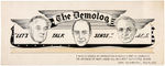 ARCHIVE OF "THE DEMOLOG" INCLUDING ORIGINAL MASTHEAD ART, STEVENSON AND ROOSEVELT SIGNED LETTERS.