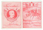 SPANISH AMERICAN WAR “DEWEY AT MANILA/MILES AT PORTO RICO” FLAG SERIES BOXED CARD GAME PAIR.