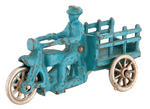 HUBLEY TRAFFIC CAR CAST IRON TOY MOTORCYCLE PAIR.