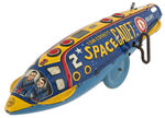 "TOM CORBETT SPACE CADET SPARKLING SPACE GUN" & MARX WIND-UP ROCKETSHIP.