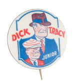 "DICK TRACY/JUNIOR" LIKELY FIRST PINBACK.