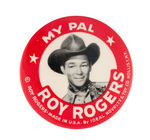 "MY PAL ROY ROGERS" BUTTON OFF 1950s DOLL BY IDEAL.