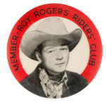 RARE ROY ROGERS 1950s ENGLISH BUTTON.