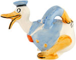 DONALD DUCK FIGURAL ENGLISH WADEHEATH CREAMER.