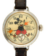 "MICKEY MOUSE INGERSOLL" RARE FIRST VERSION ENGLISH WRIST WATCH.