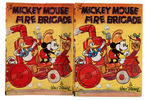 "THE MICKEY MOUSE FIRE BRIGADE" FILE COPY HARDCOVER & DUST JACKET.