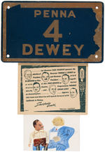 GROUP OF 11 THOMAS DEWEY CAMPAIGN ITEMS.