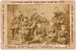 1890-1891 "YOUNG LADIES' BASE BALL CLUB NO. 1" CABINET CARD.