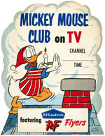 DONALD DUCK "MICKEY MOUSE CLUB" P.F. FLYERS ADVERTISING STANDEE.