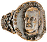 WILSON PORTRAIT RING “1917 WAR AGAINST PRUSSIAN AUTOCRACY.”