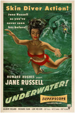 JANE RUSSELL "UNDERWATER!" MOVIE POSTER.