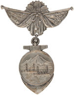 JAPAN NAVY OCT. 1908 MEDAL AWARD TO GREAT WHITE FLEET & 1914 JAPAN/SEATTLE BADGE.