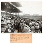 1929 WORLD SERIES OPENING DAY CROWD NEWS SERVICE PHOTO.