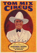 "TOM MIX CIRCUS" POSTER.