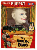 "THE ADDAMS FAMILY - UNCLE FESTER" BOXED HAND PUPPET.