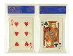 BROWN & BIGELOW PSA GRADED PLAYING CARDS.