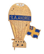 RARE PIN FOR S.A. ANDRÉE'S ARCTIC BALLOON EXPEDITION OF 1897.