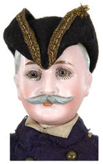 SPANISH AMERICAN WAR ADMIRAL DEWEY BISQUE PORTRAIT DOLL.