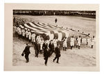 BROOKLYN AND PITTSBURGH FEDERAL LEAGUE TEAMS CARRYING FLAG PUBLICITY PHOTO.