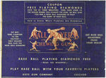 VERY RARE 1934 AL DEMAREE DIE-CUTS DIETZ GUM BASEBALL DIAMOND PREMIUM GAME BOARD.