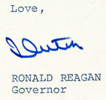 RARE RONALD REAGAN LETTER SIGNED "DUTCH" AS GOVERNOR OF CALIFORNIA WITH PERSONAL CONTENT.