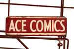 "KING COMICS - MAGIC COMICS - ACE COMICS" EARLY COMIC BOOK WIRE RACK.