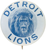 "DETROIT LIONS" FOOTBALL TEAM BUTTON.