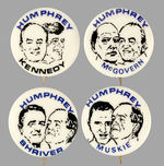 HUMPHREY 1968 WITH FOUR VP HOPEFULS.