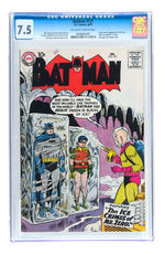 BATMAN #121 FEB. 1959 CGC 7.5 OFF-WHITE TO WHITE PAGES.