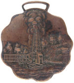 MINING AND OIL WELL PAIR OF EARLY INDUSTRY FOBS.