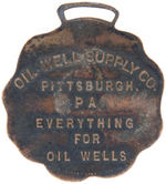 MINING AND OIL WELL PAIR OF EARLY INDUSTRY FOBS.