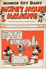 MICKEY MOUSE DAIRY PROMOTION MAGAZINE COMPLETE FIRST YEAR BOUND VOLUME FROM THE LESSING ESTATE.