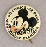 MICKEY MOUSE RARE NEWSPAPER ISSUE WITH SERIAL NUMBER.