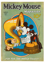 "MICKEY MOUSE MAGAZINE" VOL. 1 NO. 6 MARCH 1936.