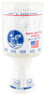 “APOLLO 11 MOONSHOT" BOXED SIX PIECE GLASS TUMBLER SET.