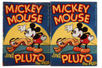 "MICKEY MOUSE AND PLUTO THE PUP" HARDCOVER & DUST JACKET.