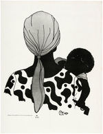 RARE EARLY BLACK PANTHER POSTER 'HOPE' WITH WOMAN AND CHILD WITH GUN BY EMORY DOUGLAS.