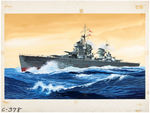 PYRO WORLD WAR II "TABLE TOP NAVY - HMS KING GEORGE V" ORIGINAL MODEL KIT BOX LID ART.