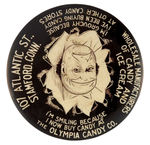 HAPPY/SAD FACE MIRROR PROMOTES "OLYMPIA CANDY CO."