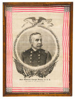 ADMIRAL DEWEY FABRIC PORTRAIT PAIR.