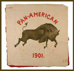 "PAN AMERICAN 1901" EXPO UNSTITCHED PILLOW COVER.