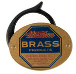 "WESTERN BRASS PRODUCTS" BRASS ENCASED MAGNIFYING GLASS.