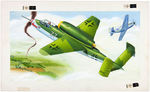 LINDBERG WORLD WAR II GERMAN HEINKEL HE 162 ORIGINAL MODEL KIT BOX LID ART.