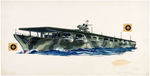 PYRO WORLD WAR II "TABLE TOP NAVY - IMS ZUIKAKU" ORIGINAL MODEL KIT BOX LID ART.