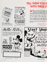 MICKEY MOUSE & SILLY SYMPHONIES ENGLISH "EXHIBITORS COMPLETE CAMPAIGN" BOOK.