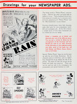 MICKEY MOUSE & SILLY SYMPHONIES ENGLISH "EXHIBITORS COMPLETE CAMPAIGN" BOOK.