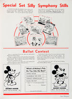 MICKEY MOUSE & SILLY SYMPHONIES ENGLISH "EXHIBITORS COMPLETE CAMPAIGN" BOOK.